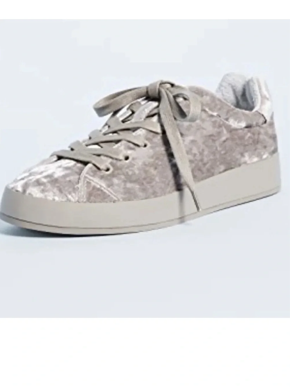 Rag & Bone Crusher Dove Velvet Classic Sneakers, Size 10, New without Tag